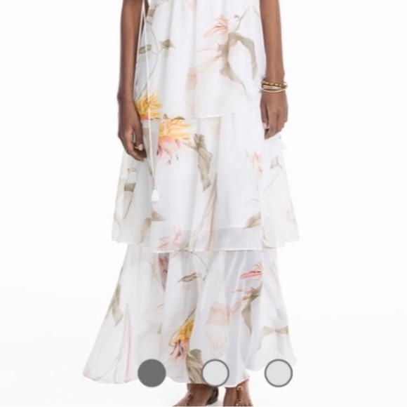 Strapless Floral Maxi Dress - Picture 2 of 6